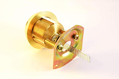 Mul-T-Lock Junior Rim & Mortise Cylinder - 2 Keys, High Security, Brass