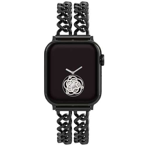 Image of Gold Watch Bands for Women Compatible with Apple Watch Band 38mm 40mm 41mm 42mm 44mm 45mm 46mm 49mm Adjustable Metal Band Cowboy Steel Chain Bracelet for iWatch Series1 /2 /3 /4 /5 /6 /7 /8 /9 /10 /11 /SE