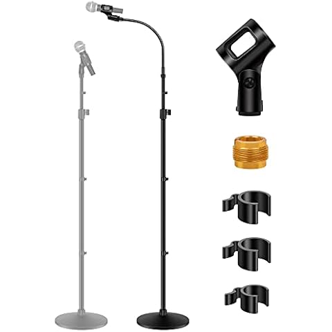 InnoGear Adjustable Microphone Stand with Gooseneck Cover