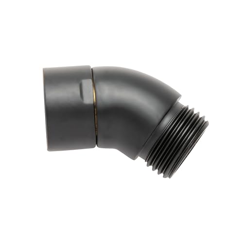 OFFO Metal Shower Head Elbow Adapter 135° Matte Black
