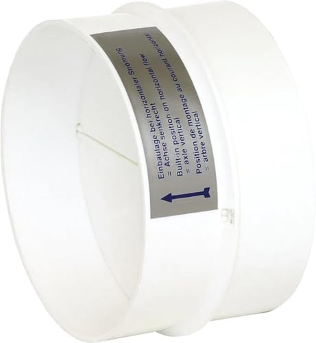 Helios RSK 100 Rohr-Rückschlagklappe DN100, Kunststoff (60603)