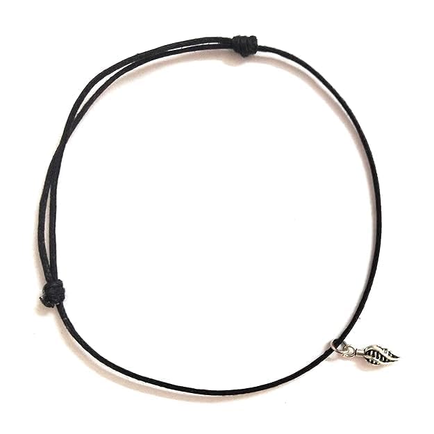 Crafts Sexy Women Black Anklet Threaded Anklet Ankle Bracelet Barefoot Sandal-image-2