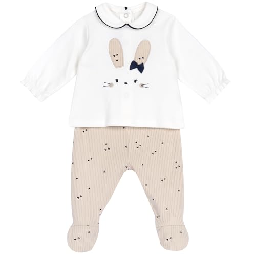 Chicco, Completo Neonata con Maglietta e Ghettine, in Morbida Ciniglia,