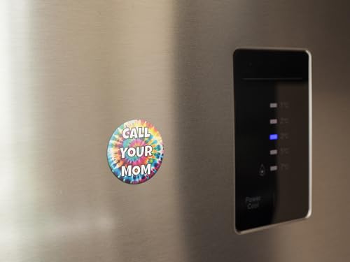 Imán de nevera redondo con mensaje para mamá 4.5 pulg miniatura 4