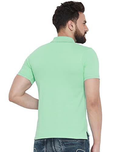 Image of Men's Casual Cotton Polo Tshirt (N1002-AIRFORCE mp)