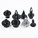 100pcs Mixed Plastic Fastener Clips Set for Car Bumper and Trim with Screw Rivets, Designed for Use on Different Vehicle Mouldings