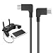 Produktbild iEago RC Datenübertragungskabel Micro-USB zu Typ C-Anschluss 90 Grad rechtwinkliger Stecker Datenkabel für DJI Mavic Mini/PRO/Spark/Mavic Air/Mavic 2 Pro und Zoom ReglerNicht für Mini 2
