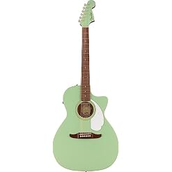 Fender Newporter Player WN Surf Green – Guitare Acoustique - Les Beatles, Paul McCartney, John Lennon, RIngo Starr, George Harrison