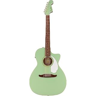 Fender Newporter Player WN Surf Green – Guitare Acoustique - Les Beatles, Paul McCartney, John Lennon, RIngo Starr, George Harrison