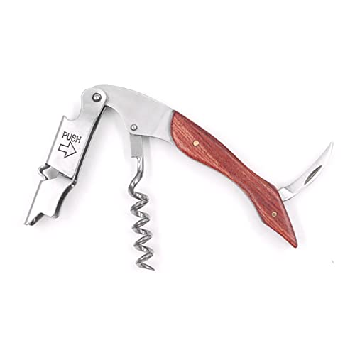 KJOET ソムリエ ナイフ ワイン オープナー コルク 抜き ダブル アクション 単品