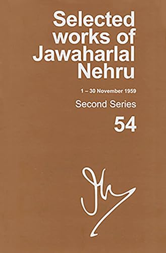 Selected Works of Jawaharlal Nehru (1-30 November 1959): Second series, Vol. 54