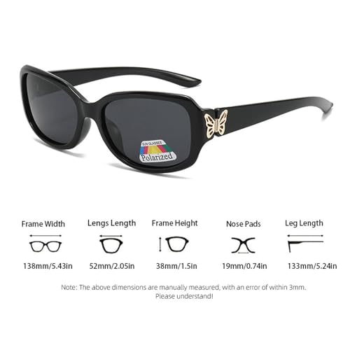 willochra fashion Y2K Polarized Sunglasses for Women Rhinestone Wrap Around Butterfly Rectangular Sunglasses UV4003