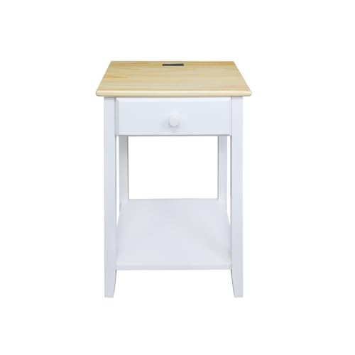 With Usb Port Charging Station And Drawer, 17.5" W X 14.25" 