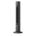 Philips ventilatore a torre Serie 5000, auto-rotante, 105 cm, telecomando, timer, 3 velocità, 3 modalità, 40W, flusso d'aria potente ma silenzioso, adatto all'aromaterapia, grigio scuro (CX5535/11)