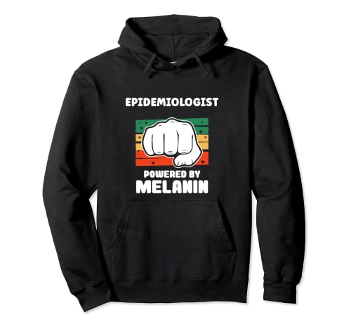 Epidemiólogo impulsado por melanina Afro Juneteenth Black Sudadera con Capucha