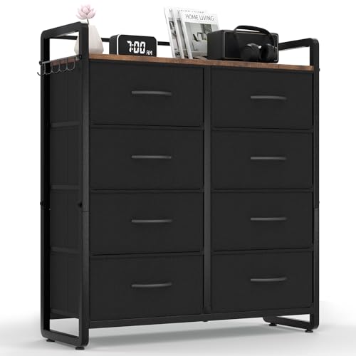 HOKEEPER Cajonera con 8 Cajones de Tela