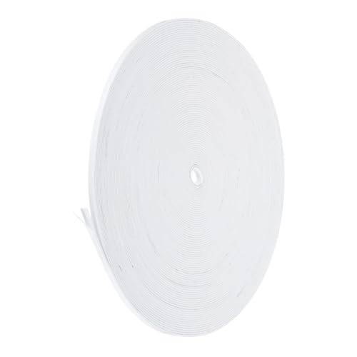 PATIKIL Weather Stripping Door Seal Strip, 1/4 Inch x 1/16 Inch x 98.4 Ft Self Adhesive Soundproof High Density Foam Tape Insulation for Door Window Air Conditioning, White