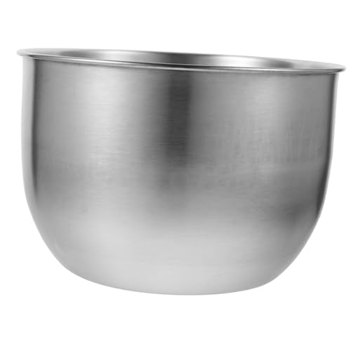 JECOMPRIS Bol de Acero Inoxidable Grande para Mezclar Huevos y Ensaladas Organizador de Alimentos Multifuncional para Cocina y Almacenamiento Hogar Resistente y Seguro