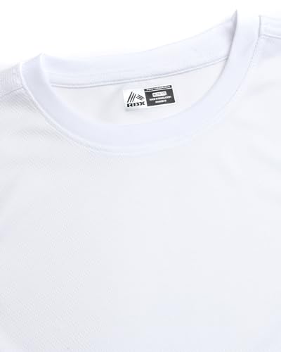 RBX Boys Tshirts - 2 Pack Dry Fit Crewneck Short Sleeve Boys Athletic Shirts Dry Fit Kids Activewear Sports (Sizes: 4-16)3