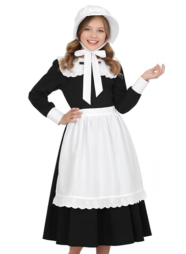 Disfraz Colonial Pioneer para Niñas miniatura 3
