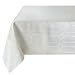 Benson Mills Solid Chagall Spillproof Fabric Tablecloth, 60X120, White
