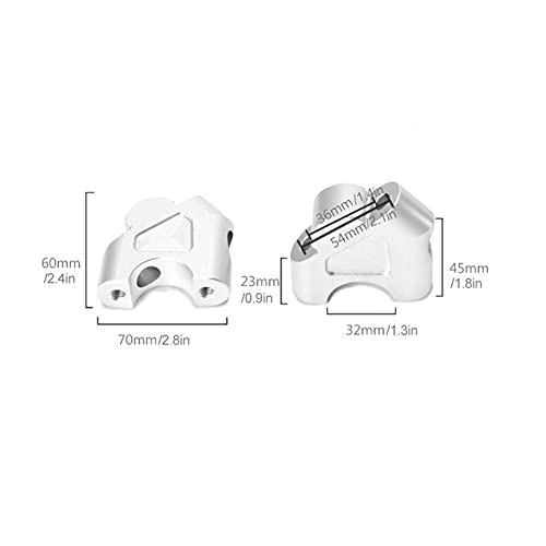 Tyenaza Braçadeira de elevação de guidão, 32 mm guidão de motocicleta Riser adaptador de montagem de