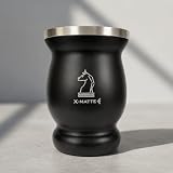 Cuia térmica tradicional mate chimarrão tererê de aço inox copo erva x