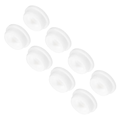 Image of MECCANIXITY 8pcs T-Shaped Silicone Plugs 31.3mm 1 1 /4 Inch Dia Snap in Plug Hole Seal Cover Round Rubber Stopper for Kitchen Rubber Bulkheads Waterproof Sealing Plugs White