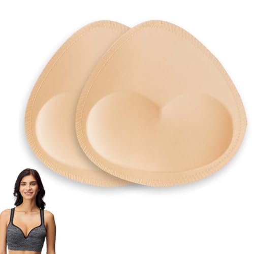 LAKPYN Coussinets de Soutien Gorge de Maillot de Bain Imperméables Rembourrage Push-Up Cousu pour Femme Compatible avec Bikini et Soutien Gorge de Sport