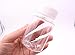 UPSTORE 12PCS Clear Empty Portable Thicken Plastic Bottles Case with White Screw Cap Holder Storage Container for Liquid Solid Powder Dispense (80ml/2.7oz)