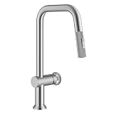 KRAUS Urbix Industrial Pull-Down Single Handle Kitchen Faucet in Spot-Free...