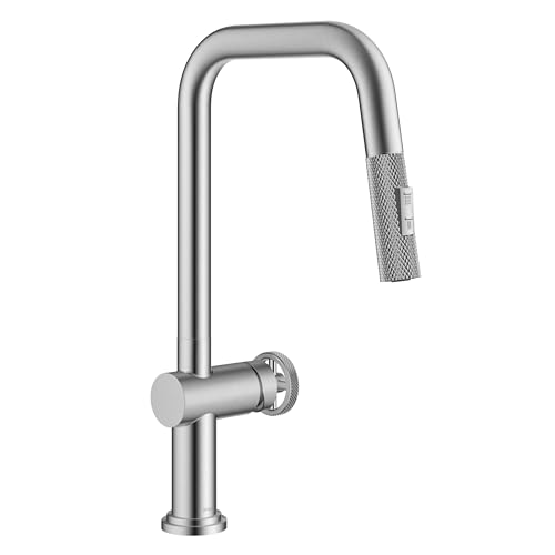 KRAUS Urbix Industrial Pull-Down Single Handle Kitchen Faucet in Spot-Free Stainless Steel, KPF-3126SFS - image 1
