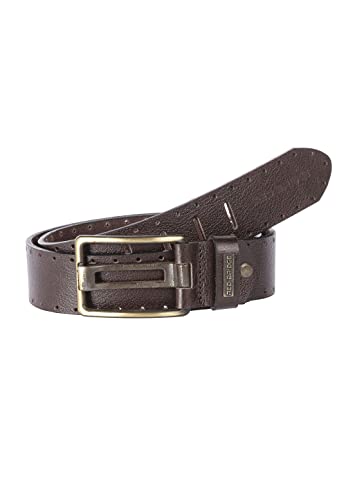 Redbridge Herren Echt Leder Gürtel Leather Belt echtes Leder braun 110 cm Cover