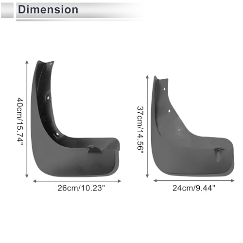 Image of X AUTOHAUX Front and Rear Mud Flaps Splash Guards for Infiniti FX35(QX70) 2009-2018 Mud Guards W /Mount Accessories 1 Set
