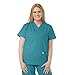 SPECTRUM UNIFORMS Scrub Tops Medical Unisex V-Neck Yoga Soft Fabric Medical Professionals Hospital and Lab Workwear Nurse Top Teal