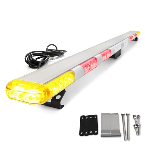 Agrieyes 2 in 1 Tow Truck Light Bar with Warning Lights 45 Inch Trailer Light with Reverse Alarm Tail Turn Signal Brake Light for Wrecker Trucks Vehicles Snow Plow Construction