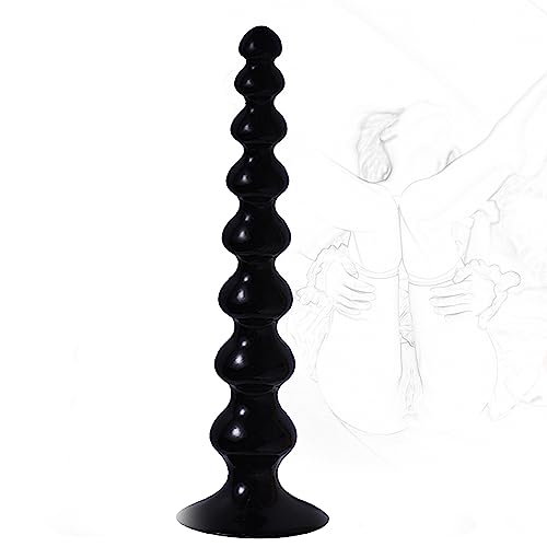 Tapón anal con cuentas y ventosa de fijación para entrenamiento de dilatación progresiva