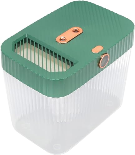 Humidificateur diffuseur vert foncé avec télécommande et arrêt automatique