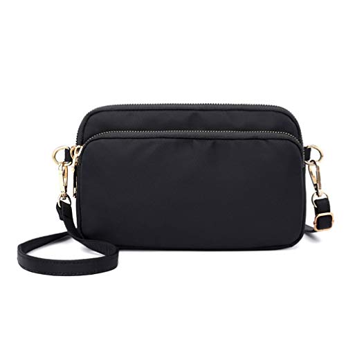 Richoyster Bolso de Mensajero Ligero de un Solo Hombro Bolso Cuadrado pequeño de Mano de Tendencia para Mujer Bolso de Tela de Nailon Impermeable de Gran Capacidad Cover