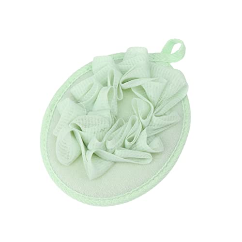 OSOLADY 6Pcs Solid Sponge Balls Soft Bath Puff Flower for Relaxing Shower Experience Includes Each of Purple Green and Light Yellow Bathing Accessories