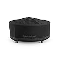 Solo Stove Surround Shelter Small | Protective Cover for Fire Pit Surround Table, Weather-Resistant, Solution Dyed Acrylic/PVC Backing/Aluminum Support Stays, Dims (HxDia): 20.8 x 42.5 in, Black