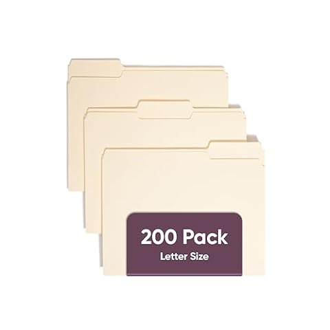 Smead teczka na dokumenty, karta 1/3 cięcia, różne położenie, rozmiar litery, Manila, 200 na pudełko (10382)