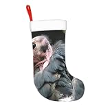 Christmas Plush Stocking, Hanging Flannel Cuff Stocking