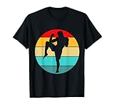 thai boxing fighter kickboxer mma muay thai vintage maglietta