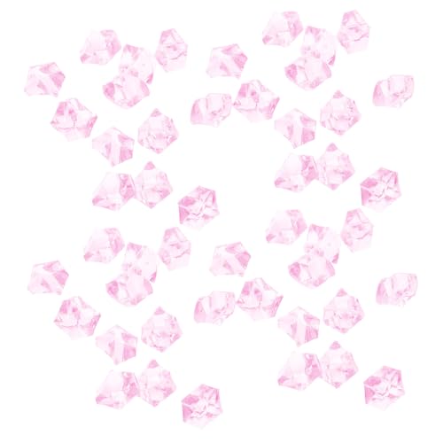 IMIKEYA 300piezas Decoración Simulada de Cubitos de Hielo Cristal para Jarrones y Mesas Hielo Artificial para Paisajes de Mesa Relleno de Jarrón de Colores