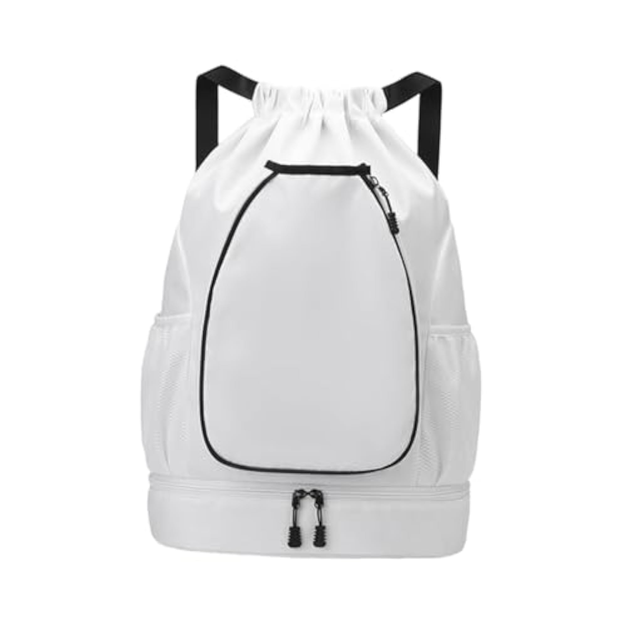 Portable Tennis Backpack with Adjustable Strap, White