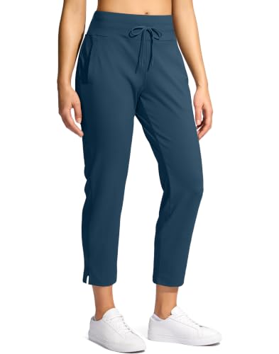 YYV Women's High-Waisted Stretch Ankle Golf Pants w/ 3 Pockets & Split Hem (XS-XXL, Various) - image 1