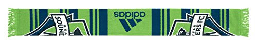 MLS Seattle Sounders FC Jersey Hook Scarf, One Size, Green (Jacquard)