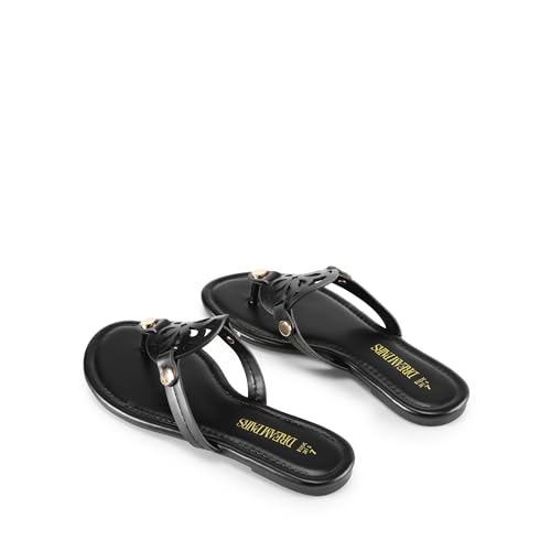 DREAM PAIRS Women's Flip Flops Comfortable Soft Cushion Slide Slip on Summer Beach Thong Flat Sandals4