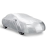 uxcell 3L Waterproof Breathable Full Car Cover Sun Snow Dust Rain Resistant Protection 4.75 X1.75 X1.5M